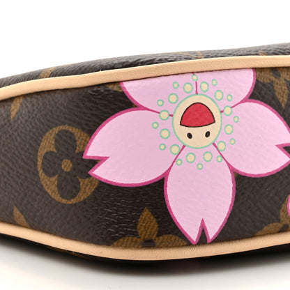 Louis Vuitton LV X TM Monogram Cherry Blossom Pochette Accessories Sakura Brown 9 of 10