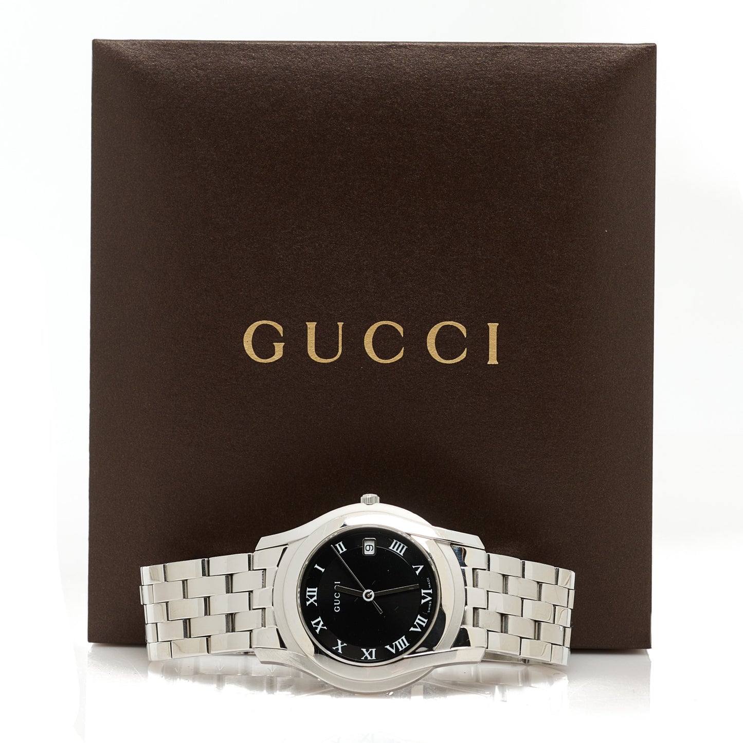 Stainless Steel 35mm 5500M Quartz Watch Black
