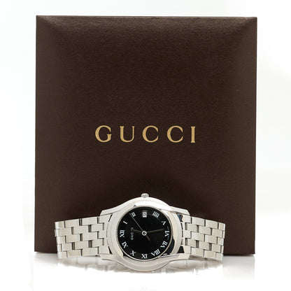 Gucci Stainless Steel 35mm 5500M Quartz Watch Black 5 of 5