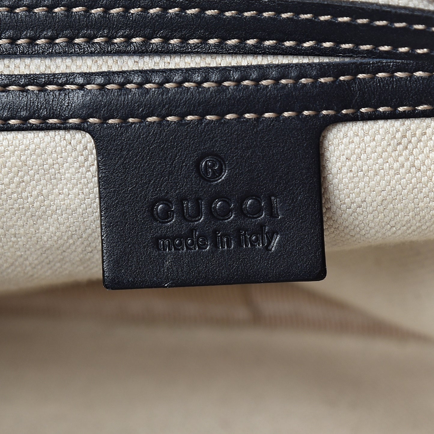 GG Supreme Monogram Belt Bag Navy