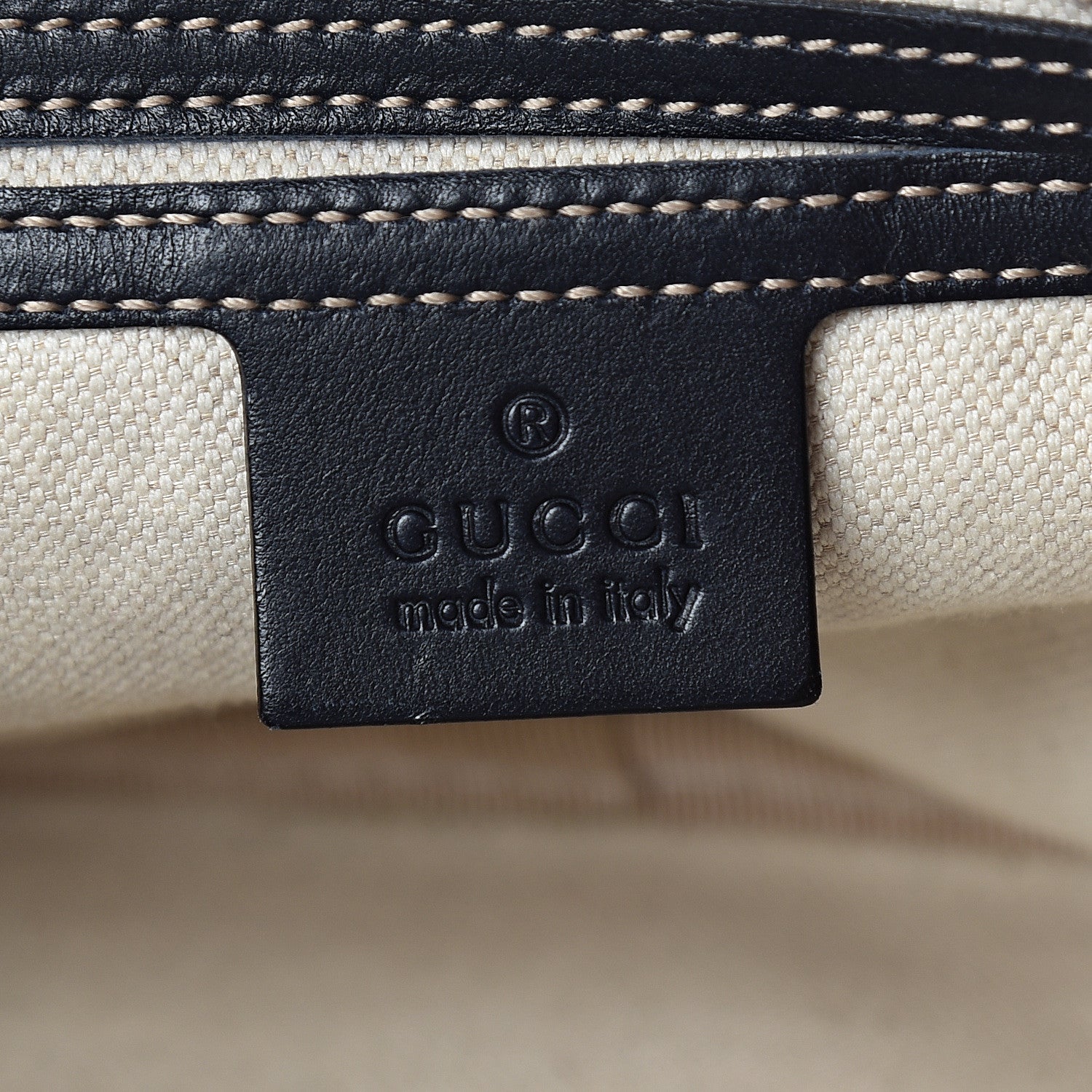 Gucci GG Supreme Monogram Belt Bag Navy 5 of 9