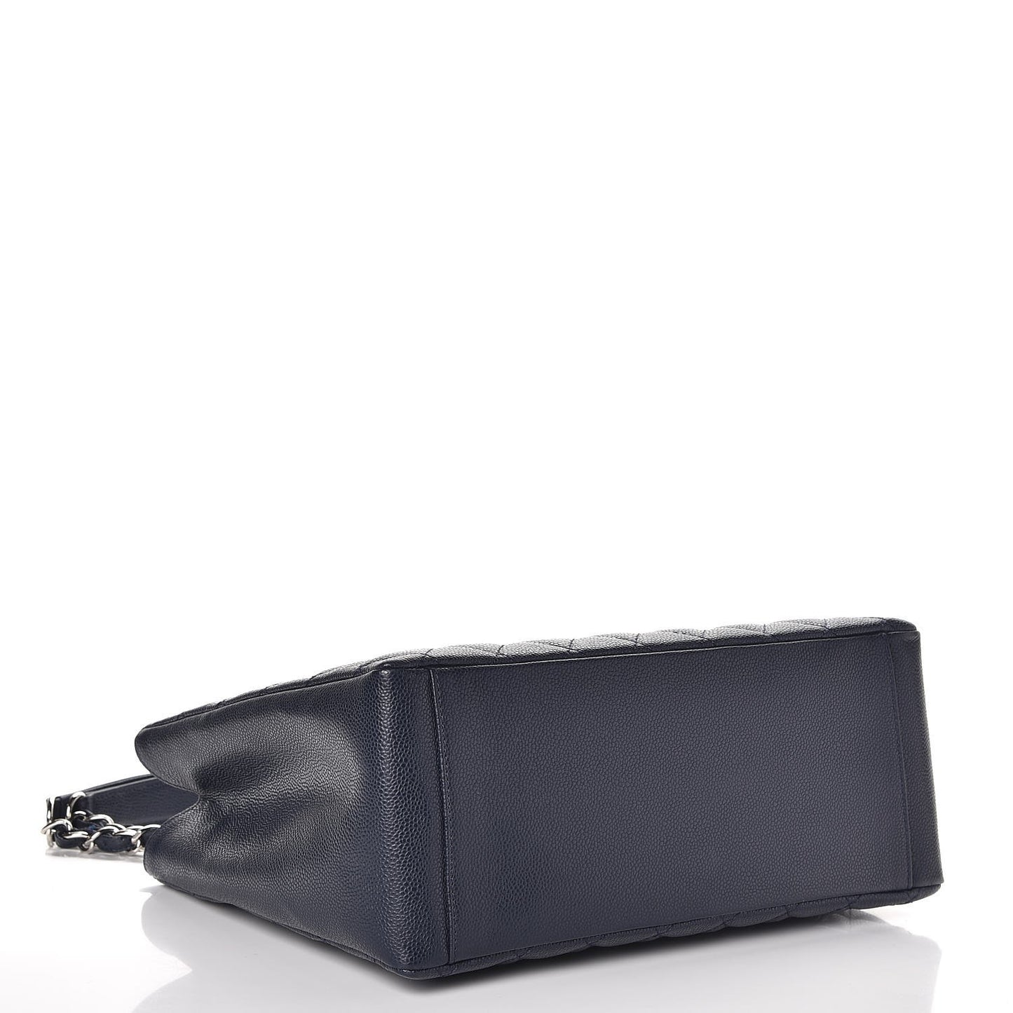 Caviar Quilted Grand Shopping Tote GST Dark Navy Blue