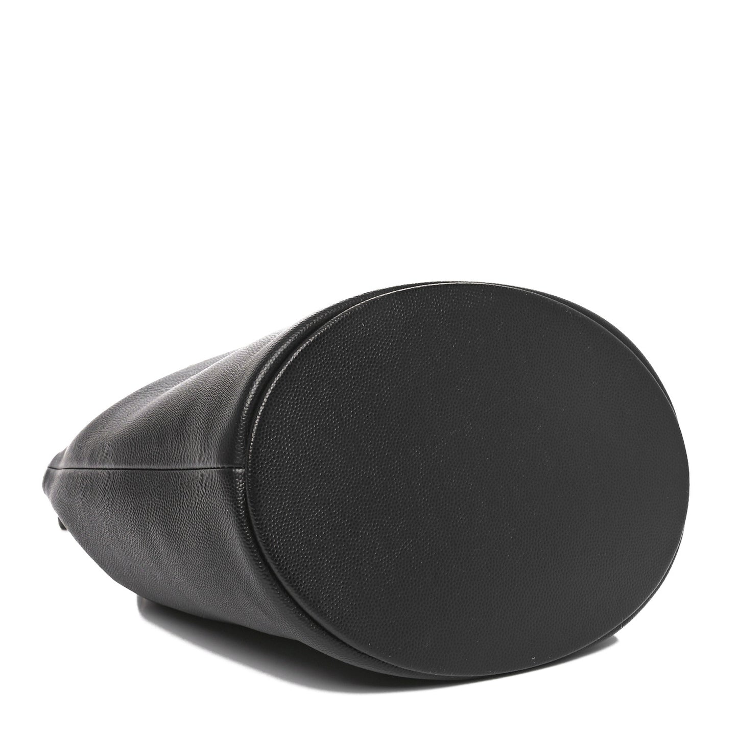 Caviar Deauville Drawstring Bucket Bag Black