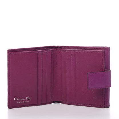 Christian Dior Calfskin Samourai 1947 Armour Woven Wallet Fuchsia 4 of 11