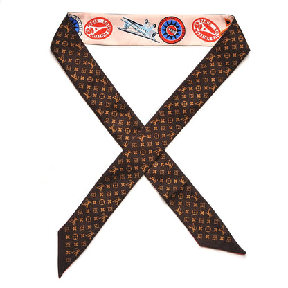 Louis Vuitton Silk Monogram World Tour Stickers BB Bandeau Nude 3 of 4