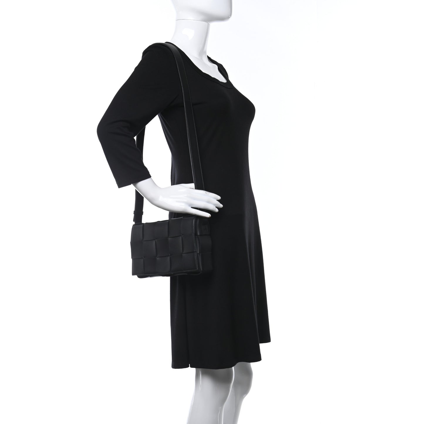 Nappa Maxi Intreccio Cassette Bag Black