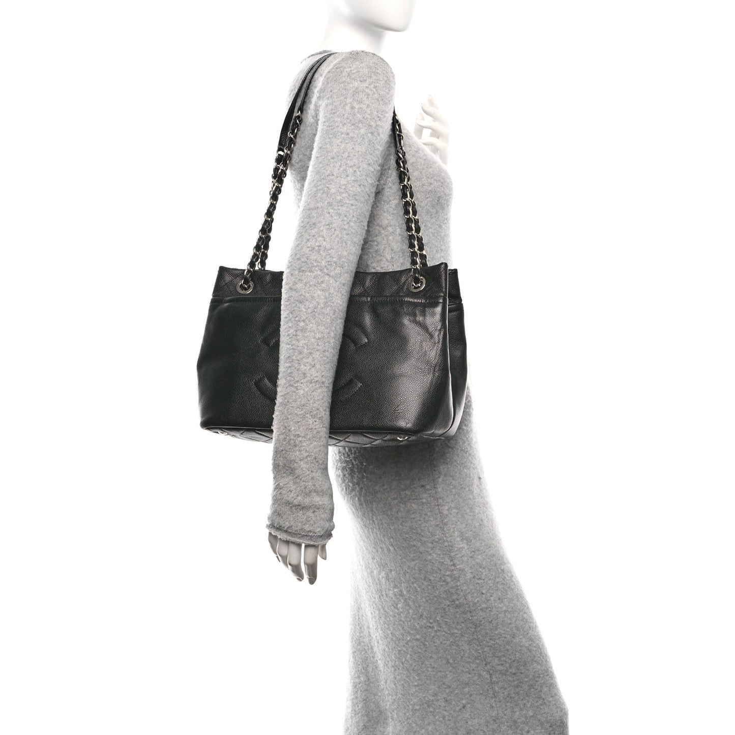 Caviar Timeless CC Soft Tote Black