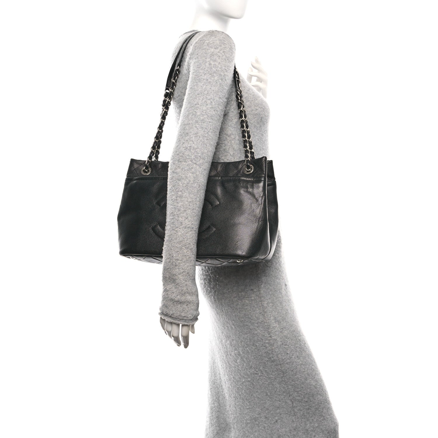 Chanel Caviar Timeless CC Soft Tote Black 2 of 10