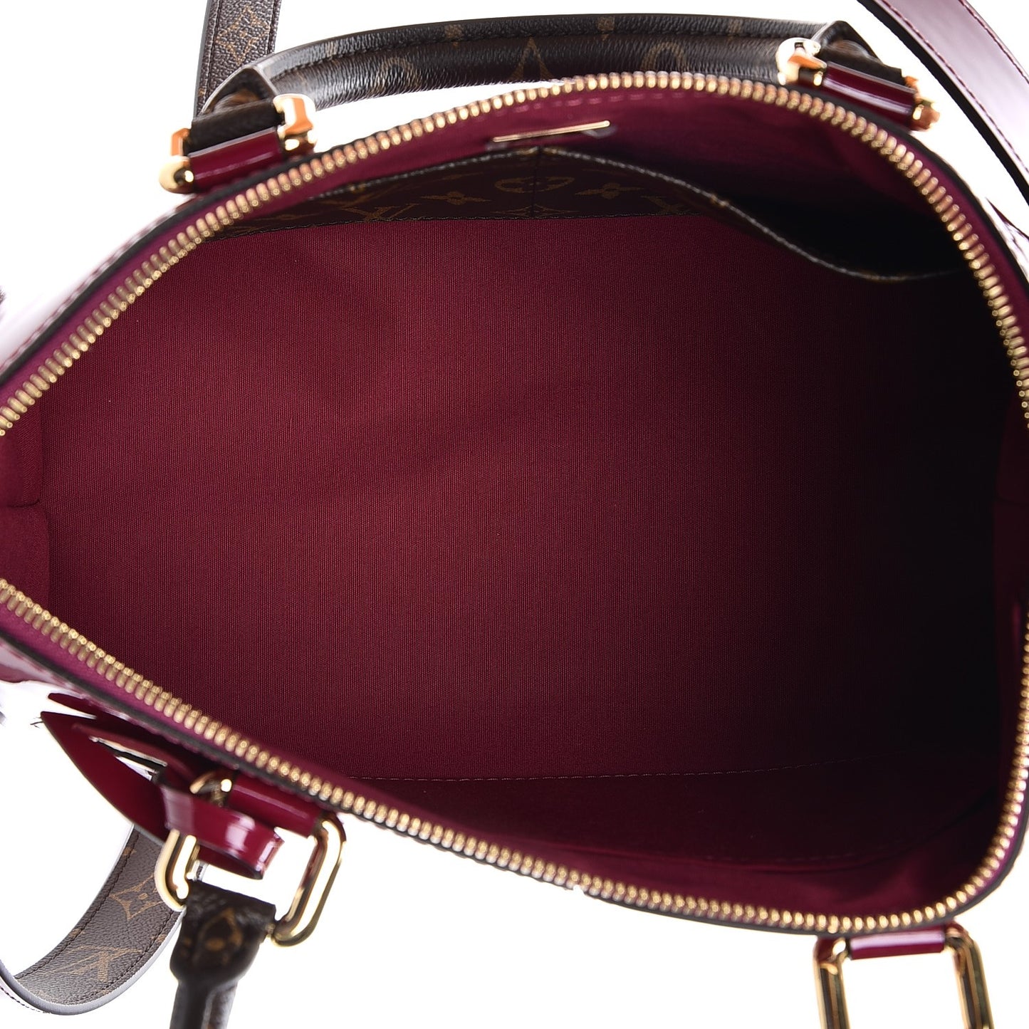 Patent Calfskin Miroir Tote Magenta