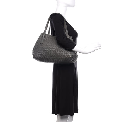 Bottega Veneta Nappa Intrecciato Medium Seamless Tote Light Grey 2 of 9