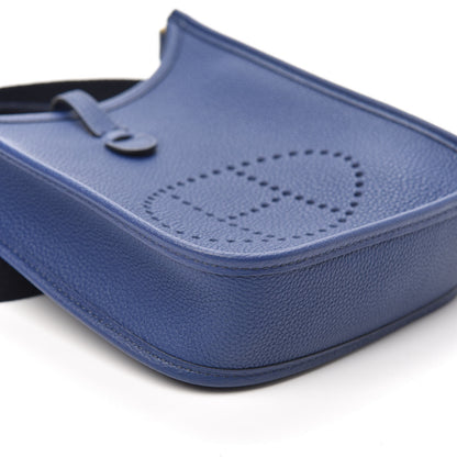 Hermes Taurillon Clemence Amazone Evelyne TPM Blue Saphir Blue Indigo 8 of 9