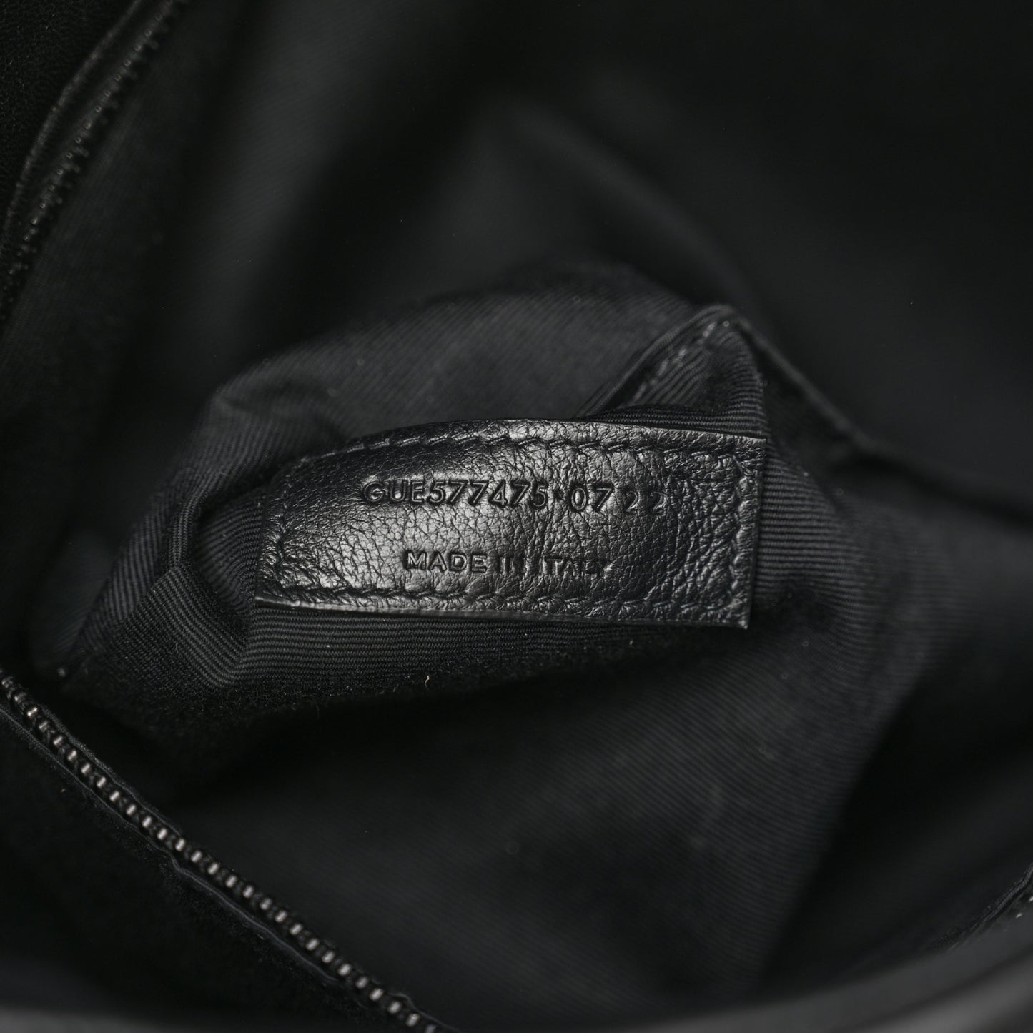 Lambskin Quilted Monogram Monochrome Medium Loulou Puffer Chain Satchel Black