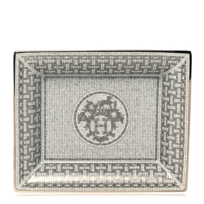 Hermes Porcelain Mosaique Au 24 Platine Change Tray 1 of 7