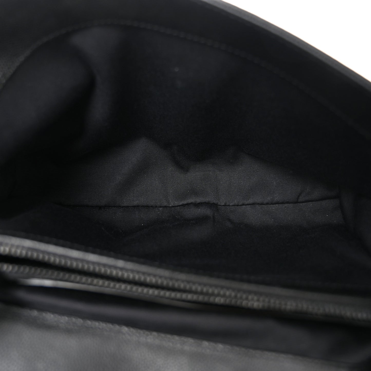 Grain De Poudre Medium West Hollywood Monogram Fold-Over Black