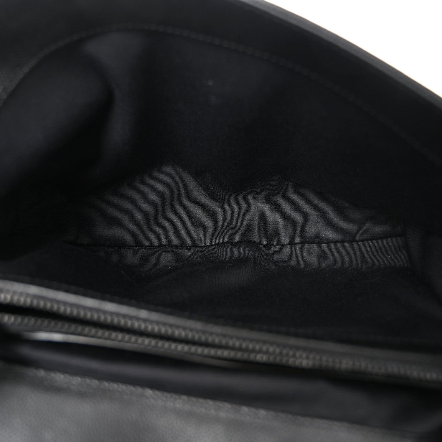 Saint Laurent Grain De Poudre Medium West Hollywood Monogram Fold-Over Black 5 of 10