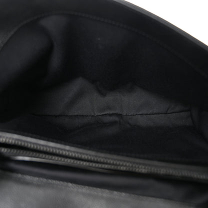 Saint Laurent Grain De Poudre Medium West Hollywood Monogram Fold-Over Black 5 of 10