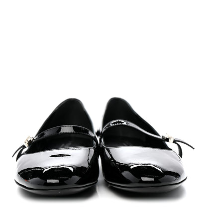 Louis Vuitton Patent Uniformes Ballet Flats 37.5 Black 3 of 10