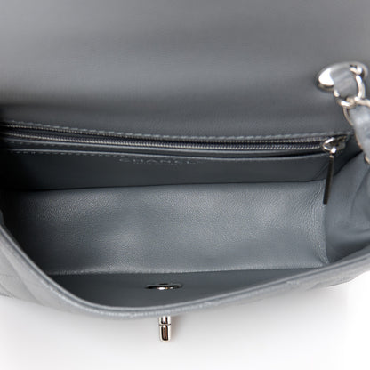 Chanel Caviar Quilted Mini Rectangular Flap Grey 5 of 11