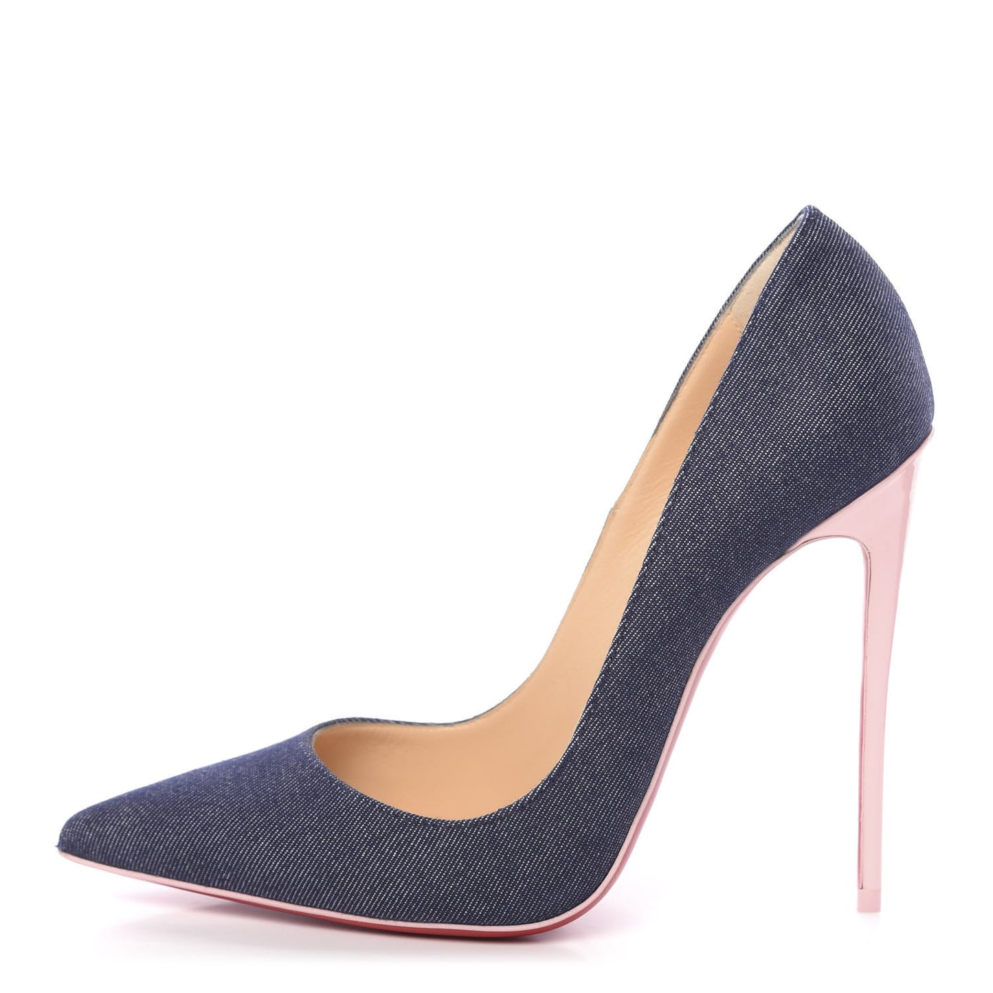 Denim Patent So Kate 120 Pumps 38.5 Blue Pompadour