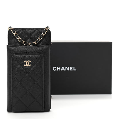 Chanel Caviar Quilted Zip Phone Case Black 13 of 13