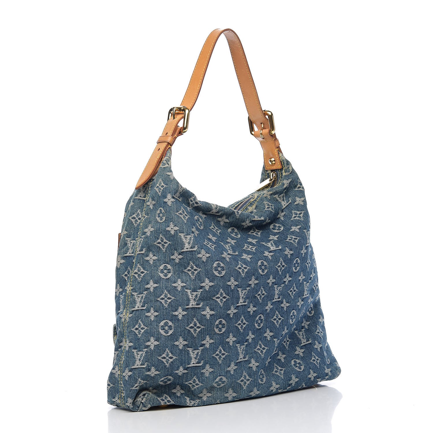 Louis Vuitton Denim Baggy GM Blue 2 of 8