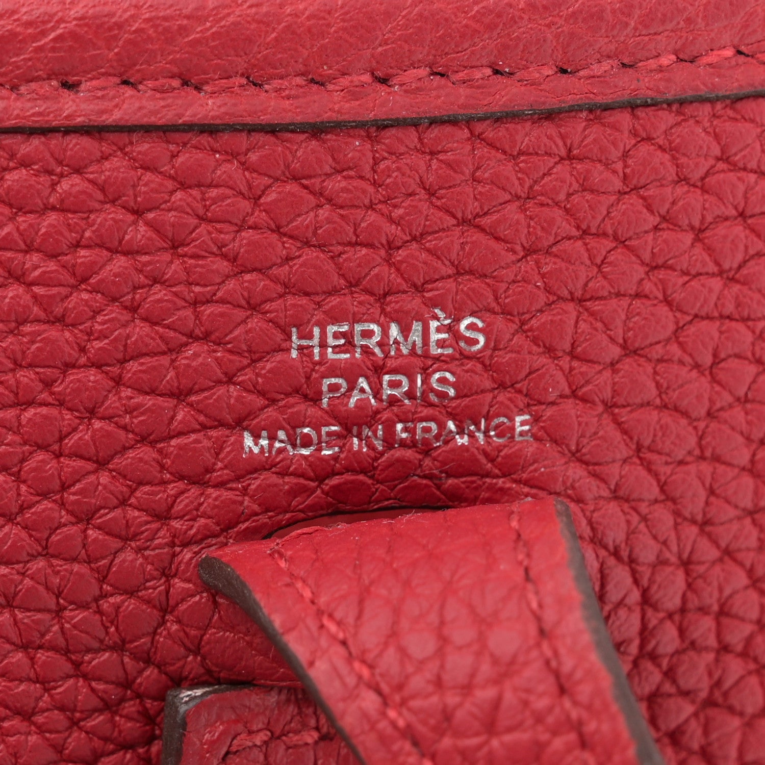 Hermes Taurillon Clemence Evelyne TPM Rouge Piment 6 of 11