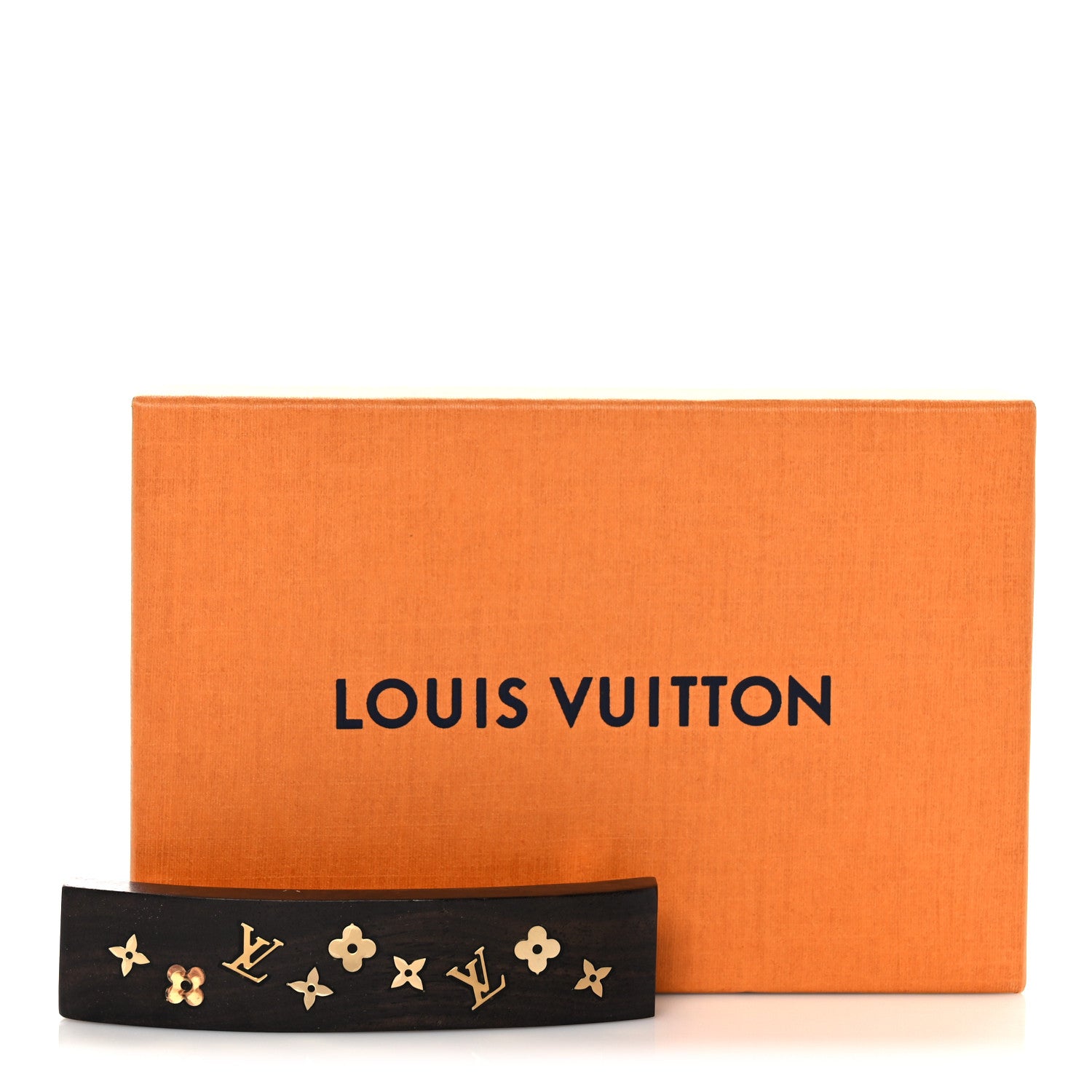 Louis Vuitton Dark Tiger Wood Sylvania Hair Barrette 6 of 6