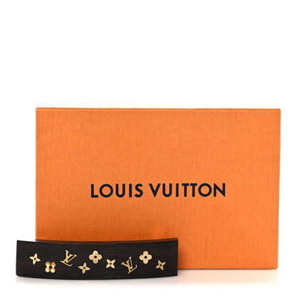 Louis Vuitton Dark Tiger Wood Sylvania Hair Barrette 6 of 6