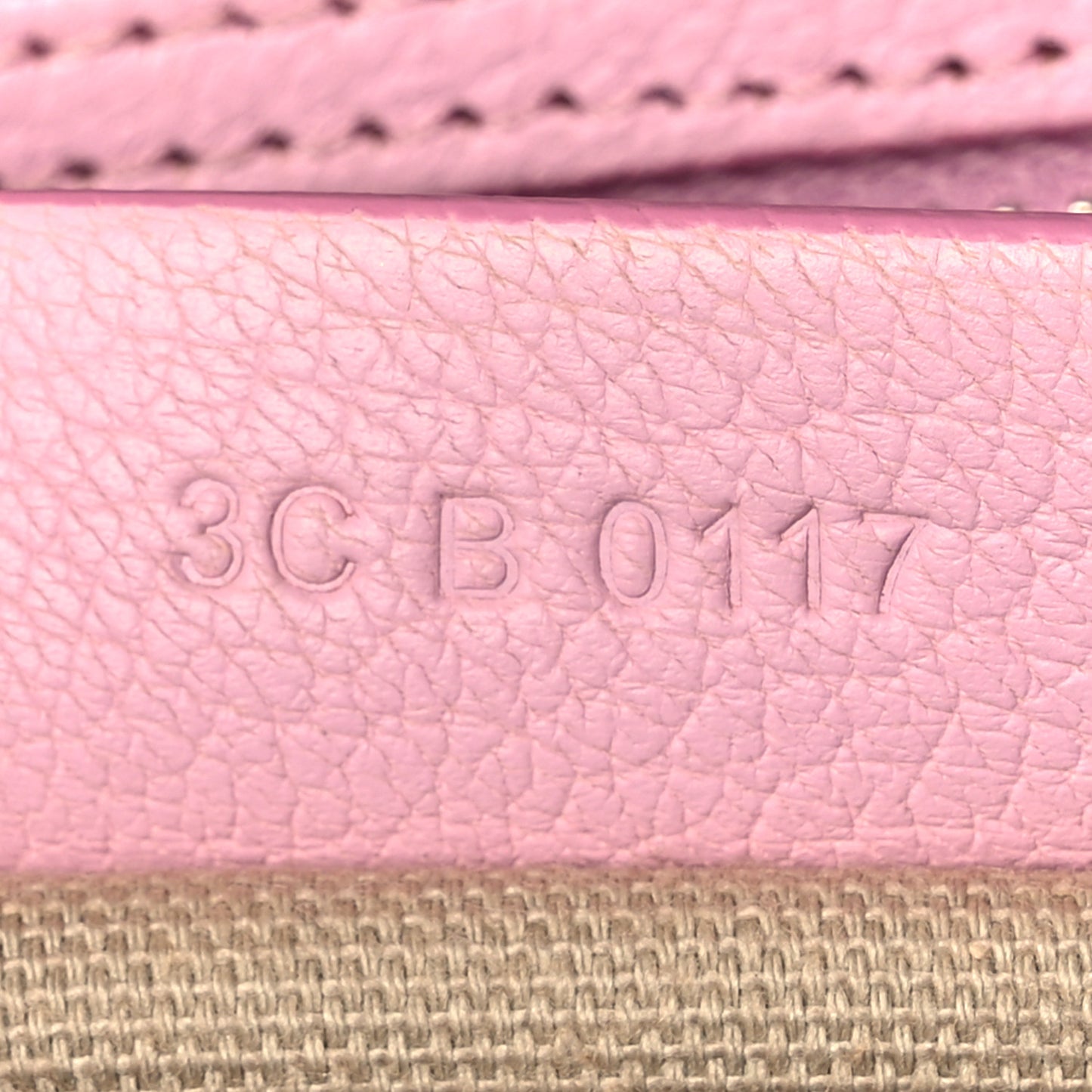 Sugar Goatskin Mini Antigona Bright Pink