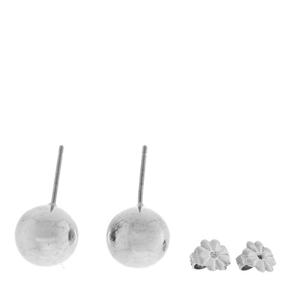 Tiffany Sterling Silver 10mm HardWear Ball Earrings 4 of 6