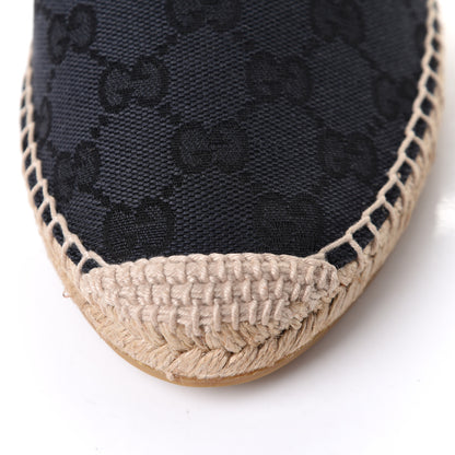 Gucci Monogram Espadrilles 38 Black 11 of 12