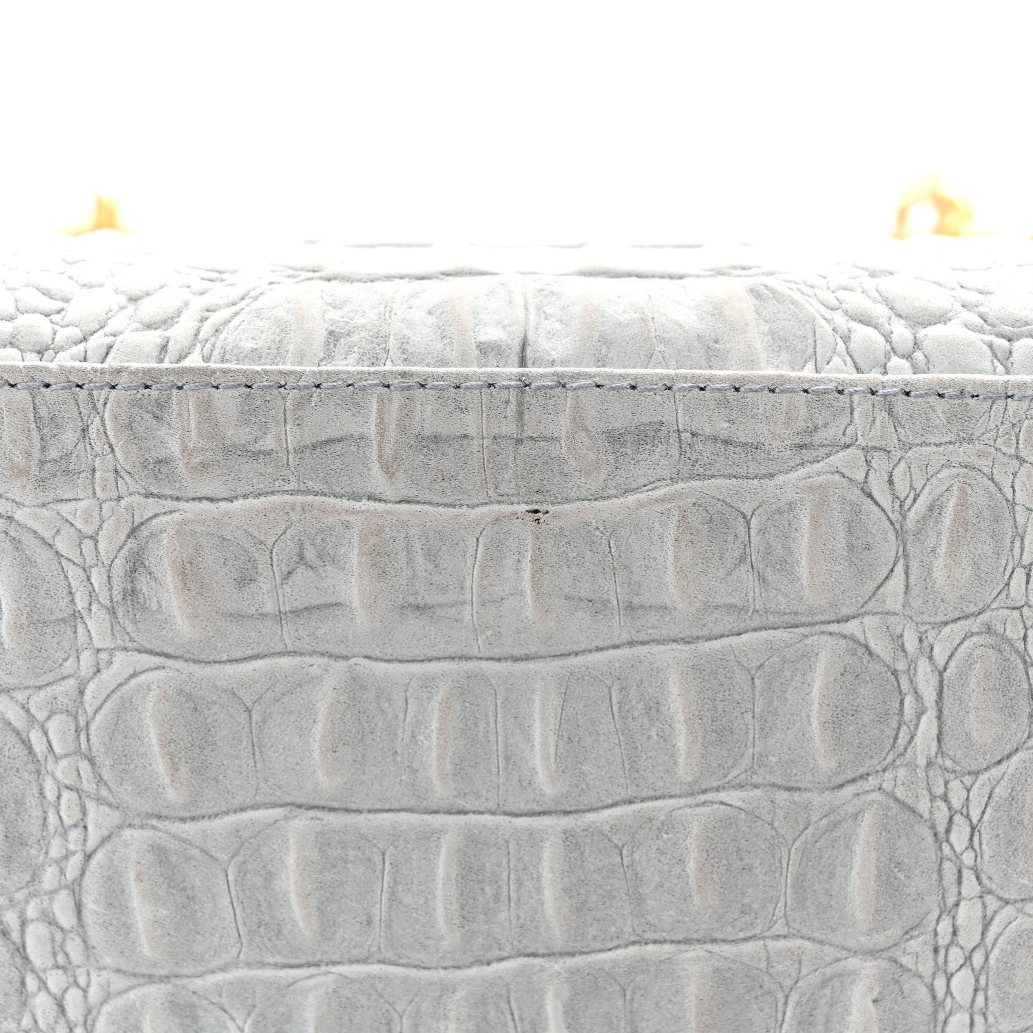 Christian Dior Calfskin Alligator Embossed Medium Lady Dior Light Blue 12 of 12