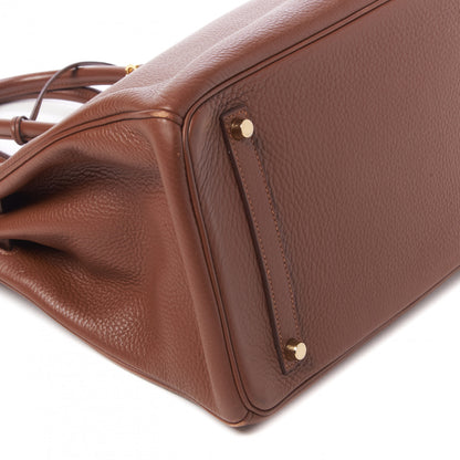 Hermes Taurillon Clemence Birkin 35 Marron D'Inde 6 of 33