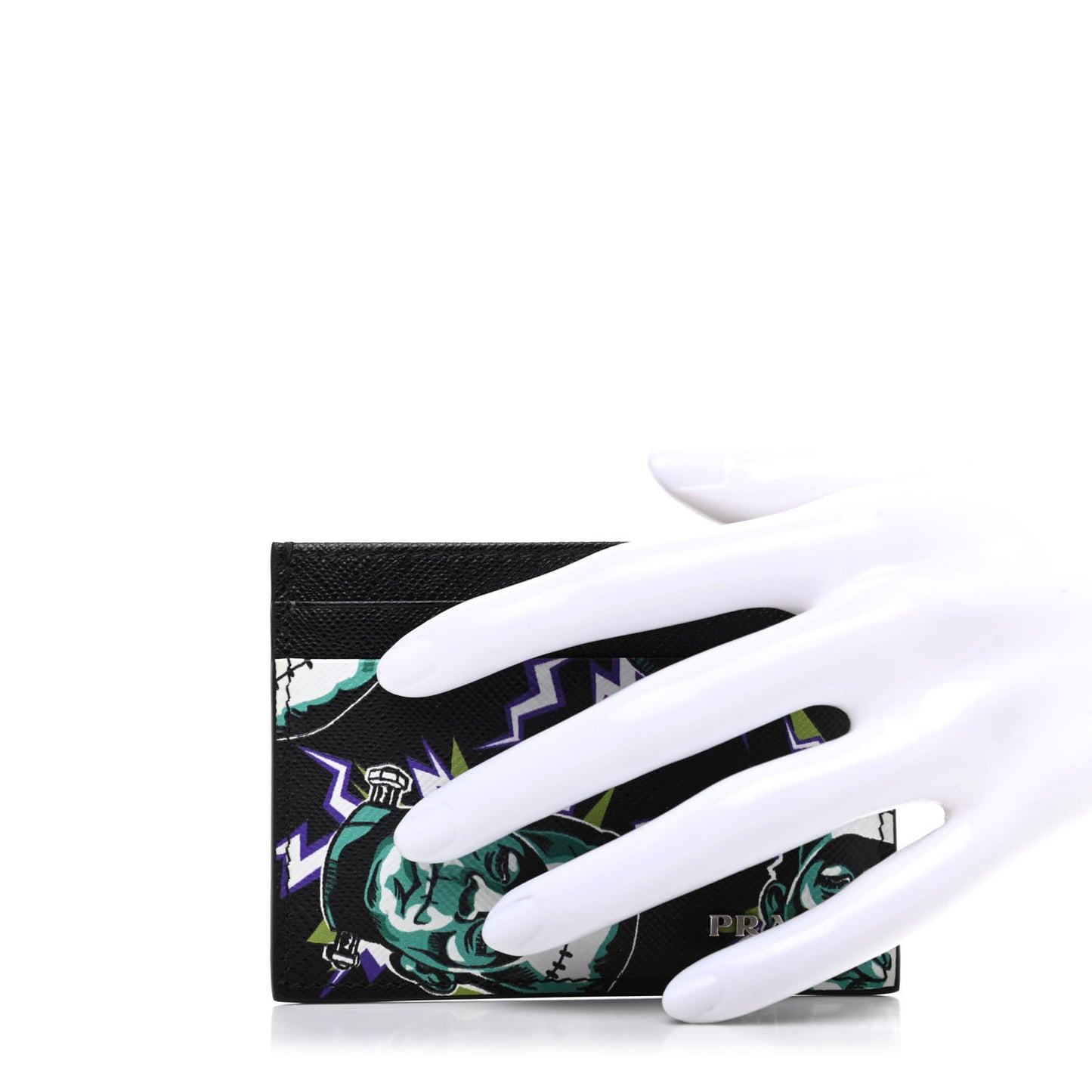 X UNIVERSAL STUDIOS Saffiano Frankenstein Card Holder Menta
