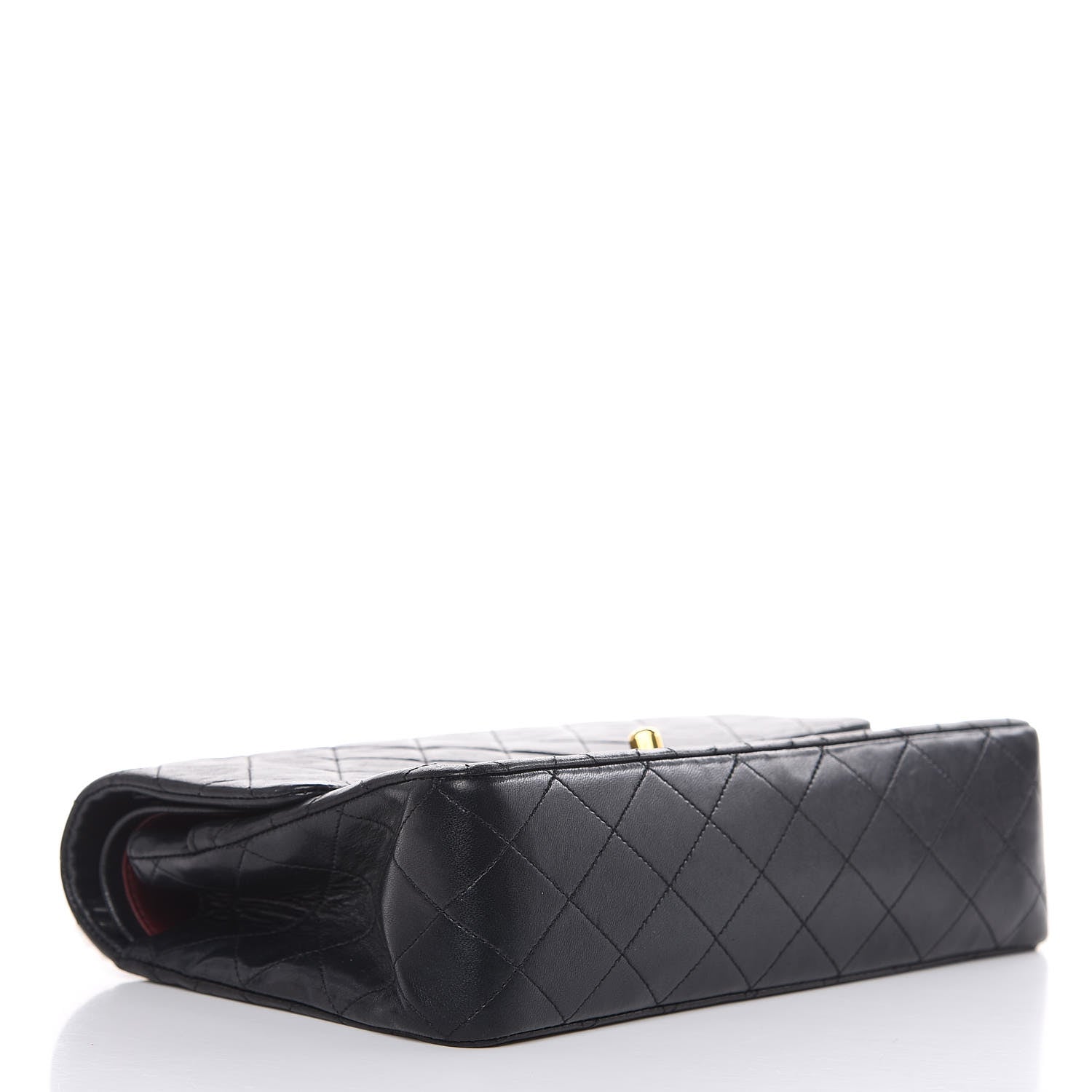 Chanel Lambskin Quilted Medium Double Flap Black 4 of 16