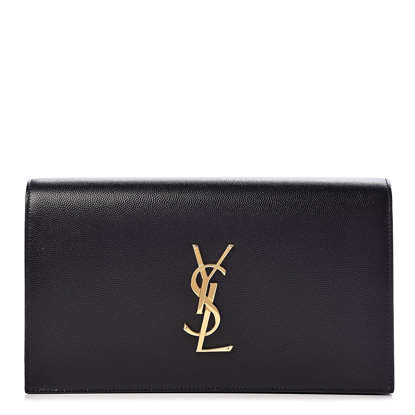 Grain De Poudre Classic Monogram Kate Clutch Black