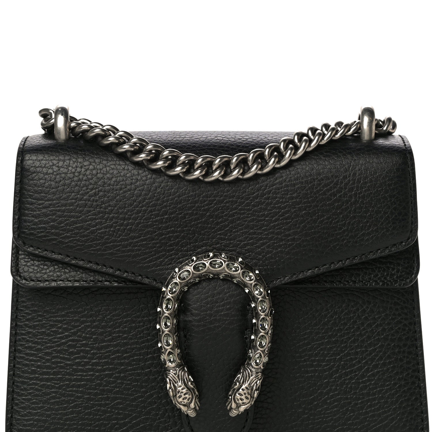 Gucci Calfskin Mini Dionysus Shoulder Bag Black 9 of 13