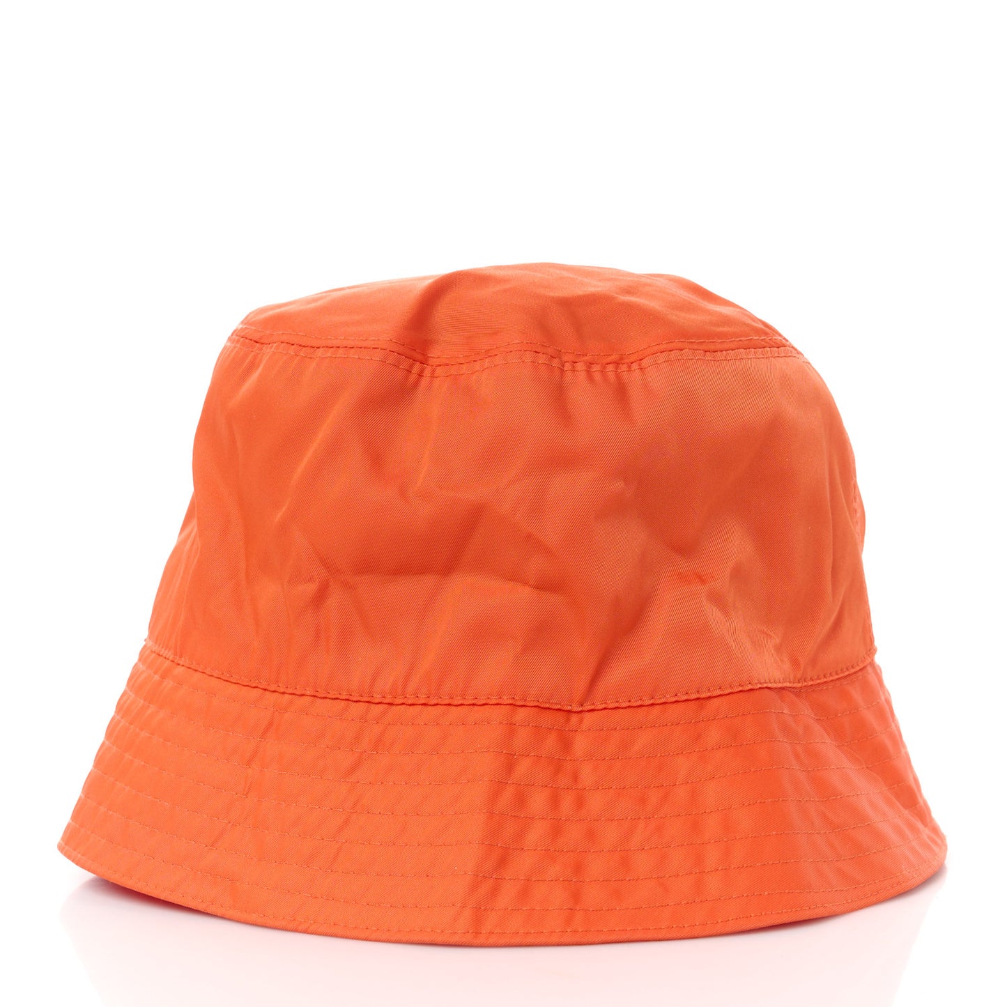 Re-Nylon Metal Triangle Logo Womens Bucket Hat XL Orange