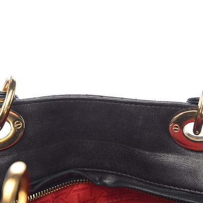 Christian Dior Lambskin Cannage Large Lady Dior Black 8 of 11