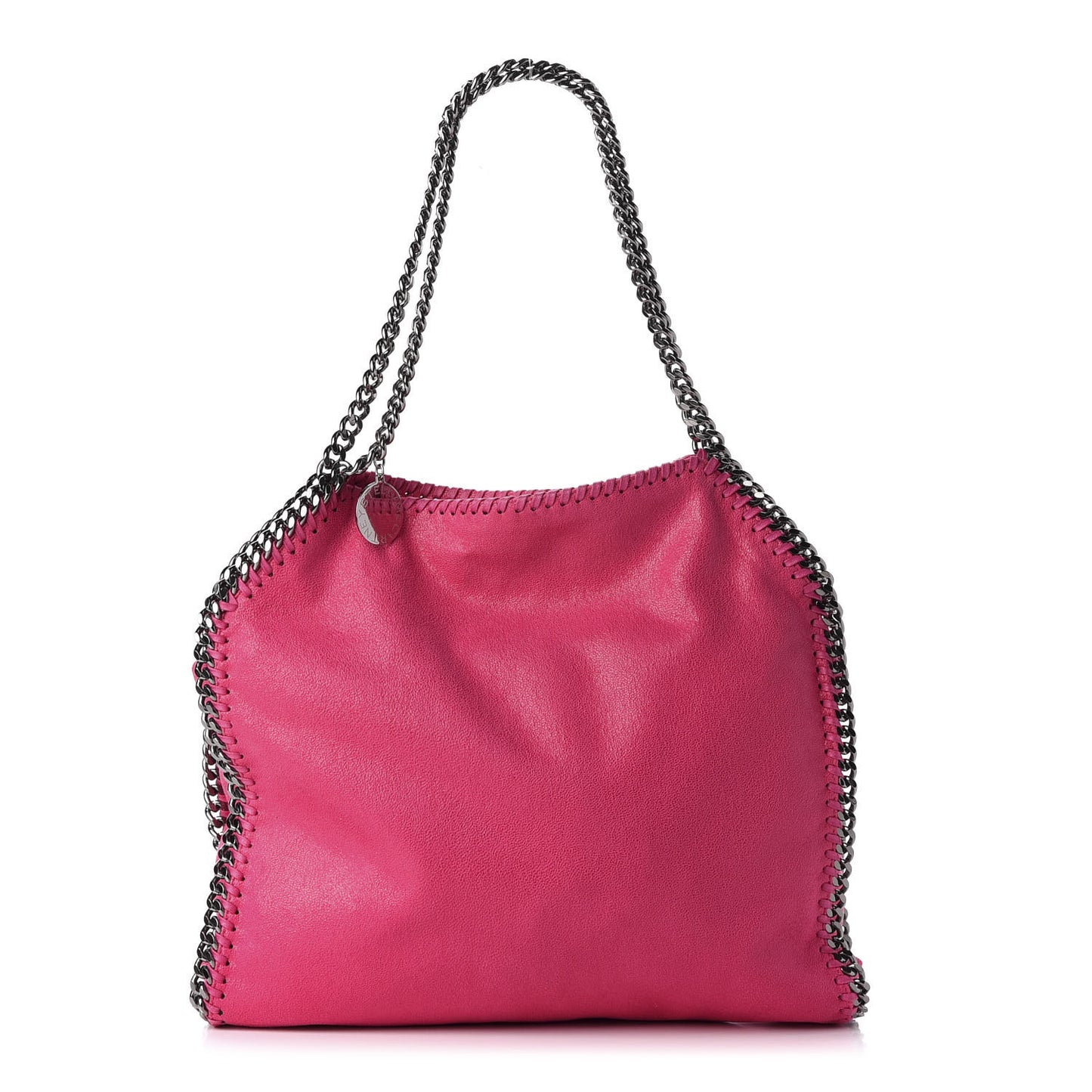 Shaggy Deer Small Falabella Tote Hot Pink