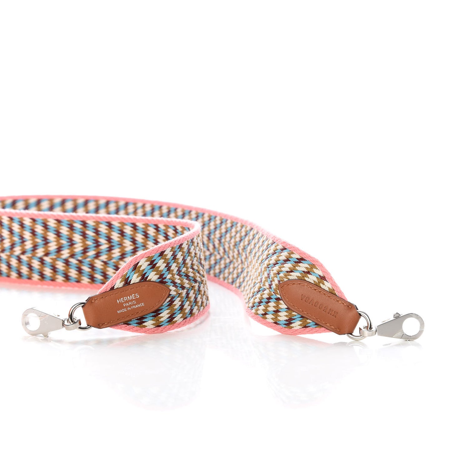 Toile Swift 50mm Sangle ZigZag Shoulder Strap Rose d'Ete White Gold