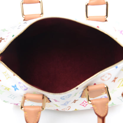 Louis Vuitton Monogram Multicolor Speedy 30 White 5 of 11