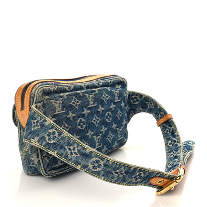 Louis Vuitton Monogram Denim Bum Bag Blue 2 of 5