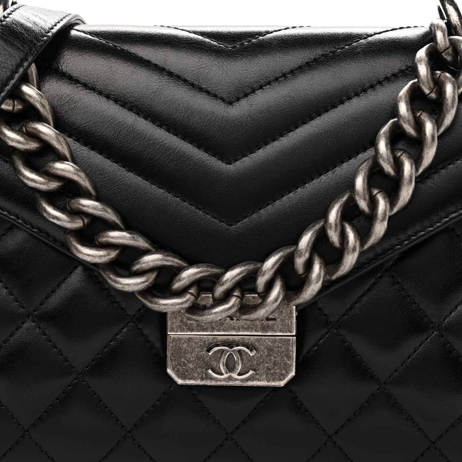 Chanel Calfskin Quilted Medium Mad About Quilting Flap Black 8 of 10