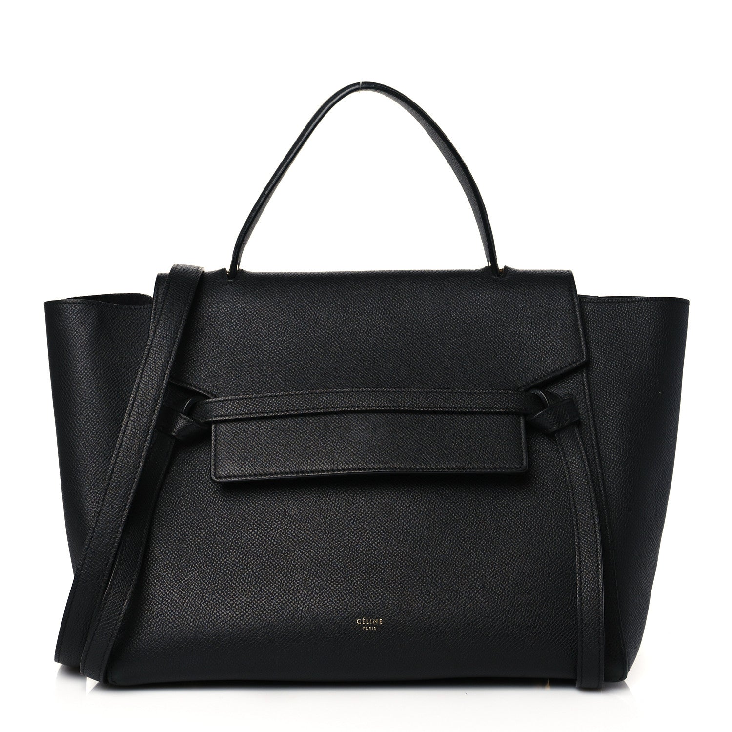 Celine Grained Calfskin Mini Belt Bag Black 1 of 10