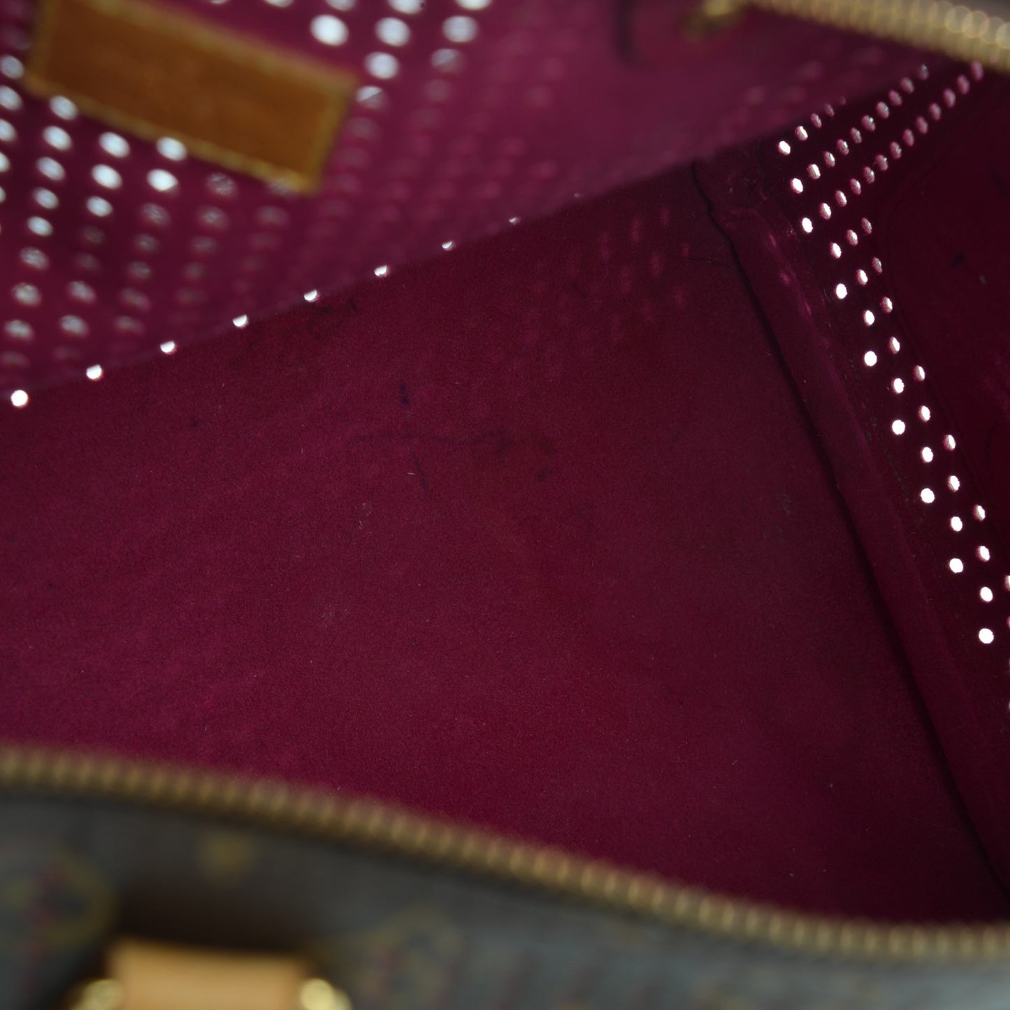 Monogram Perforated Speedy 30 Fuchsia
