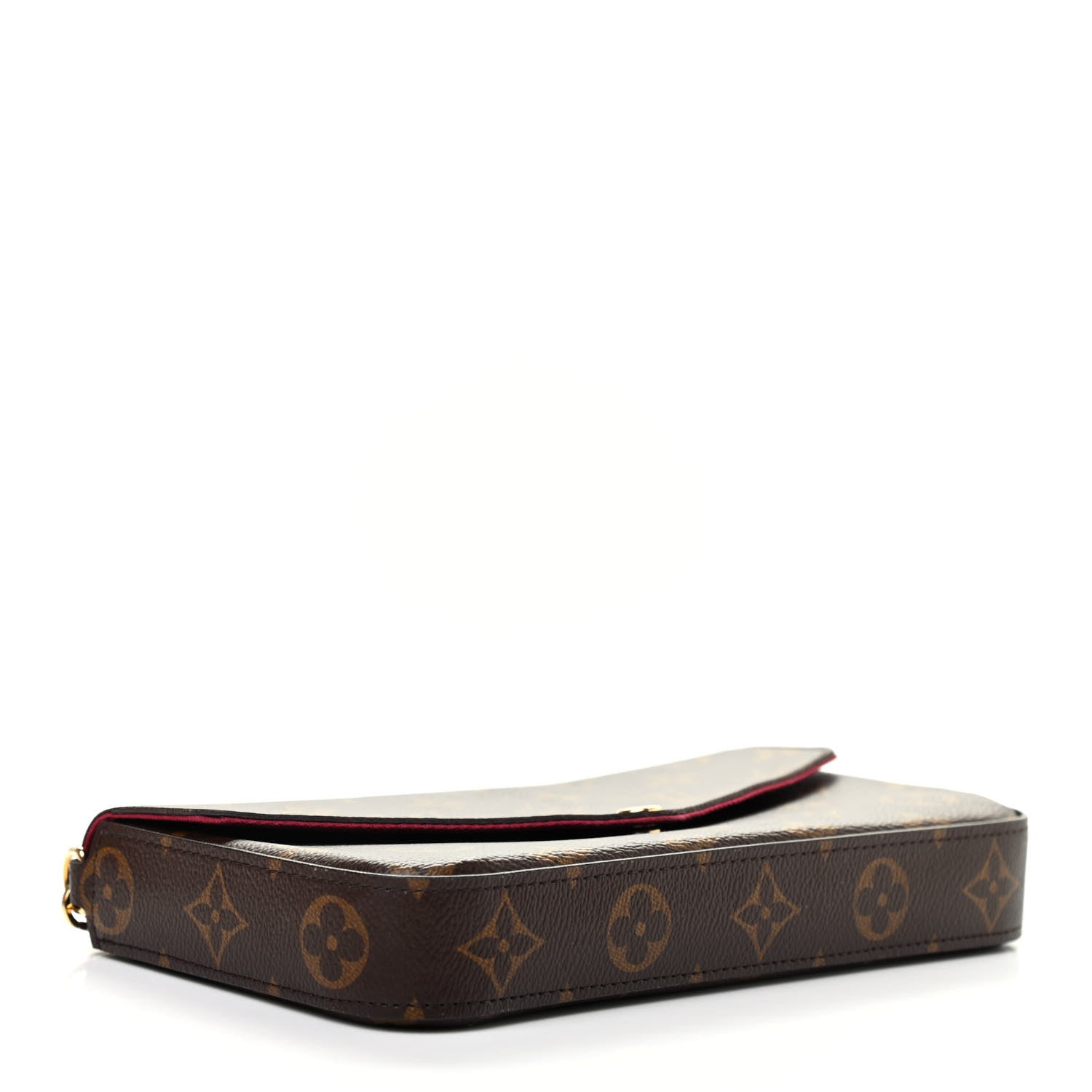 Louis Vuitton Monogram Pochette Felicie Chain Wallet Fuchsia 4 of 8