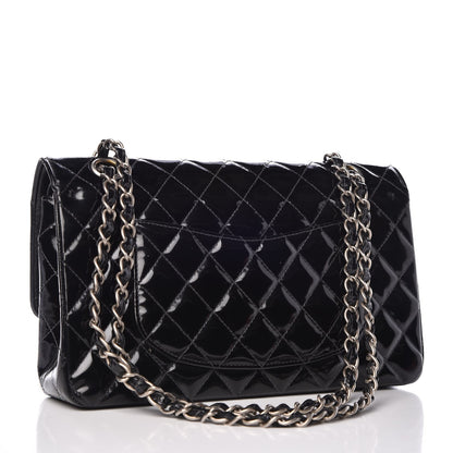Chanel Patent Quilted Medium Double Flap Black 4 of 12