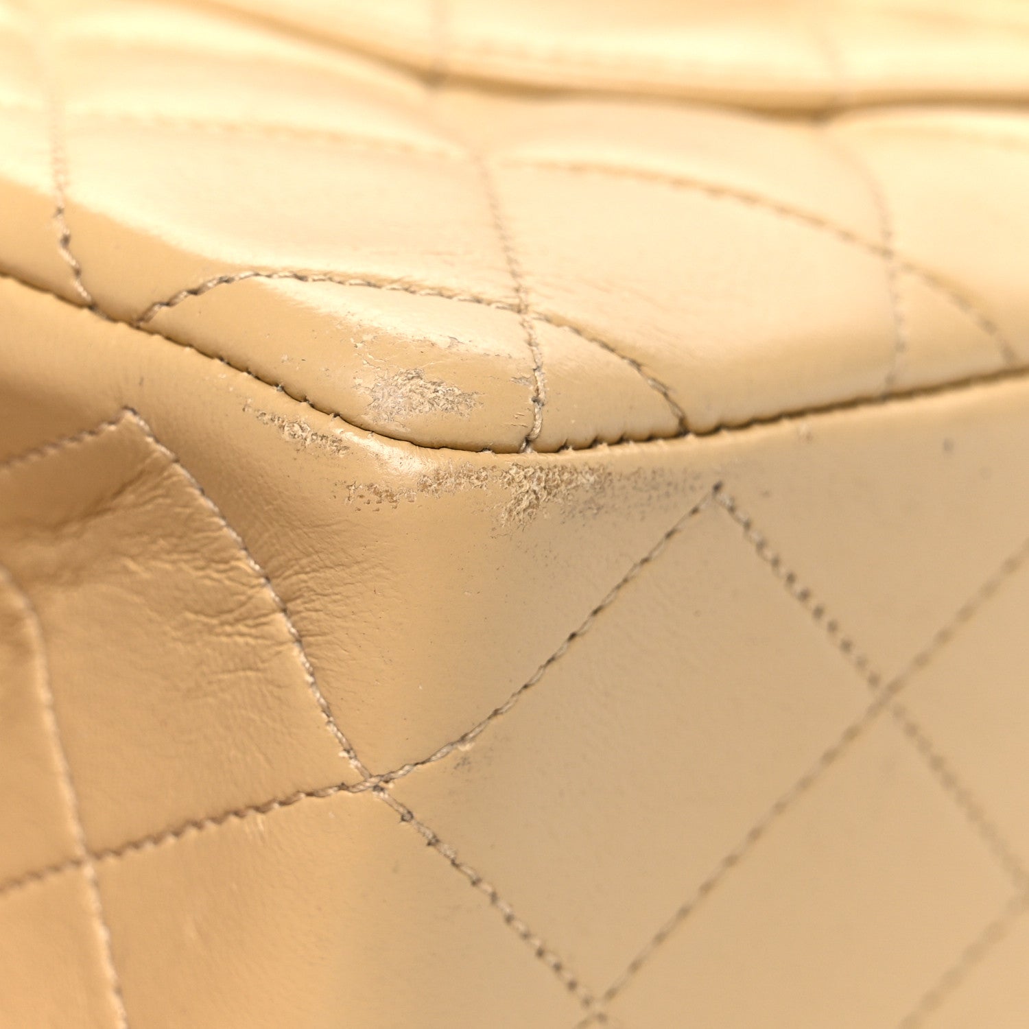 Chanel Lambskin Quilted Medium Double Flap Beige 12 of 12