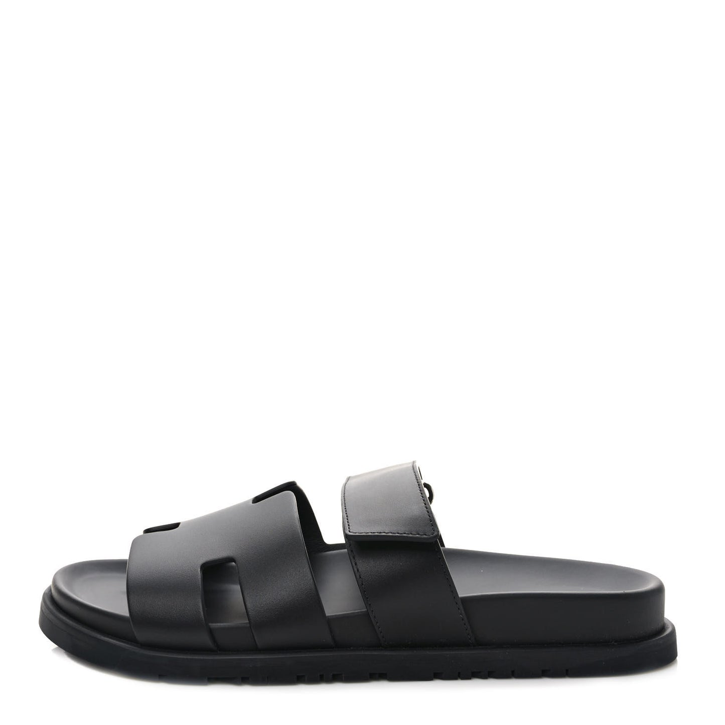 Calfskin Womens Chypre Sandals 39.5 Black